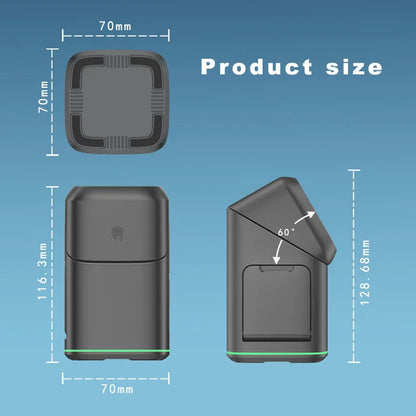 3 in 1 Charging Station Rotating Wireless Charger Stand