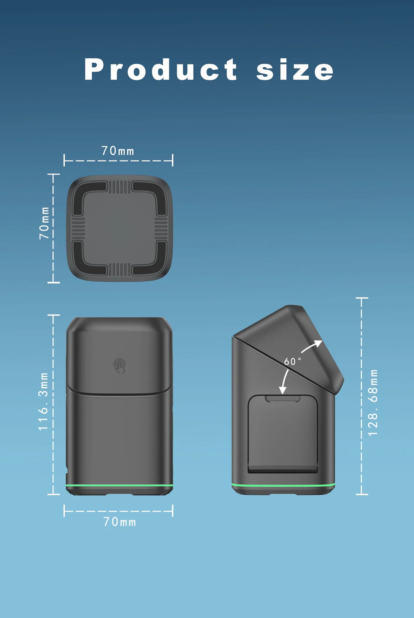 3 in 1 Charging Station Rotating Wireless Charger Stand