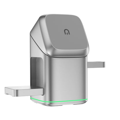 3 in 1 Charging Station Rotating Wireless Charger Stand